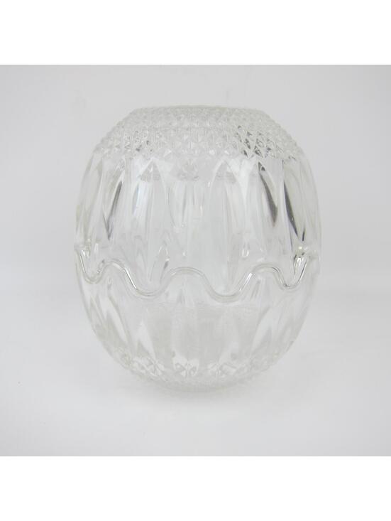 Other - Vintage Clear Glass 2 Piece Interlocking Bowl Candy Dish Patterned Nut Snacks